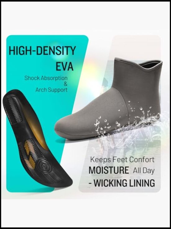 Men\'s Chelsea Rain Boots Waterproof Slip On Rubber Deck Shoes Ankle Boots for main image 6